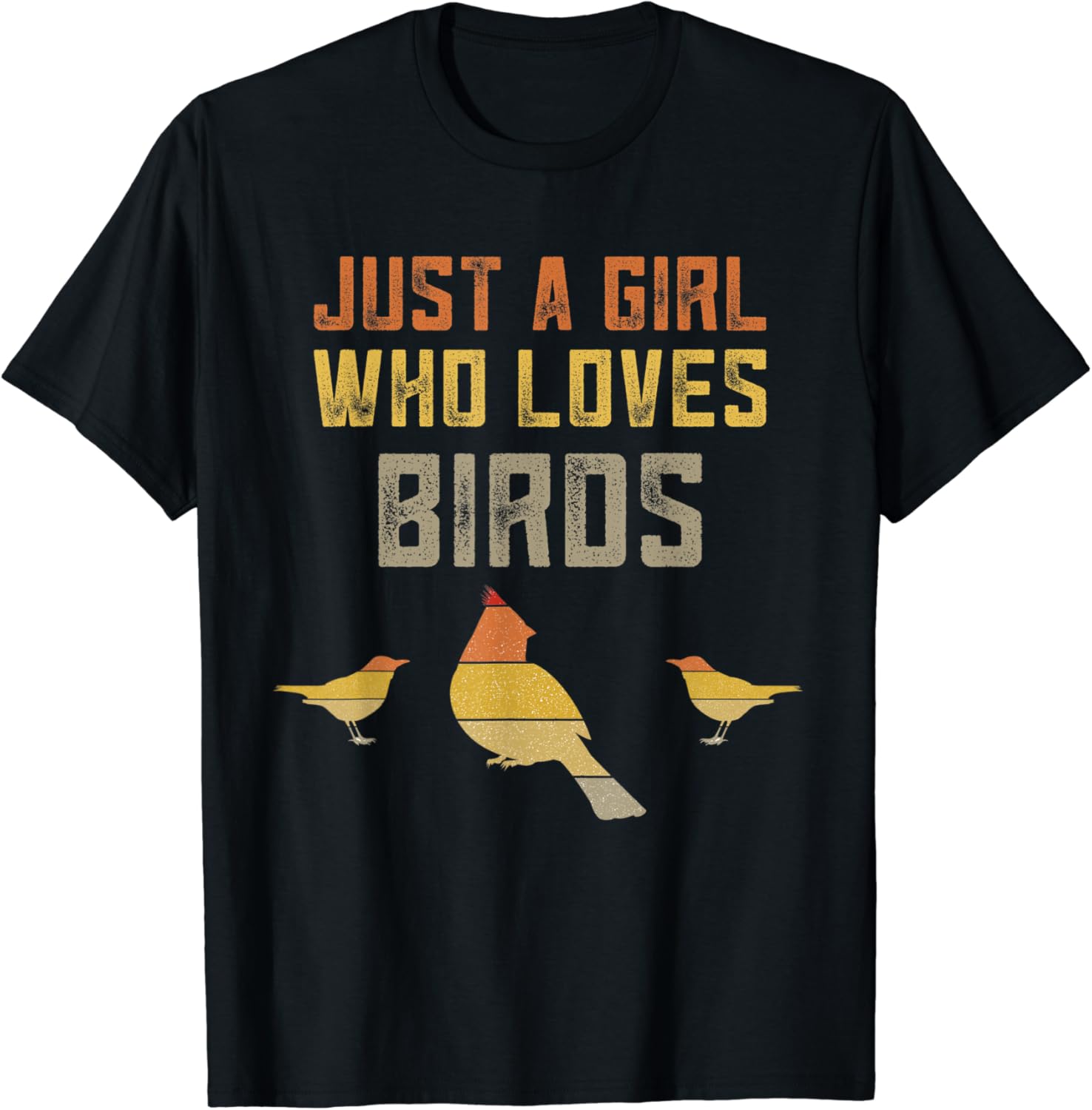Just A Girl Who Loves Birds Shirt Bird Watcher Birding Gift